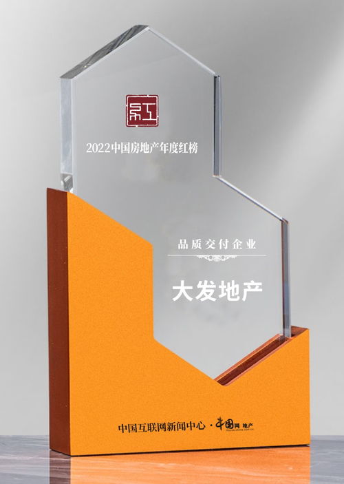 2022中国房地产红榜丨大发地产获评 品质交付企业