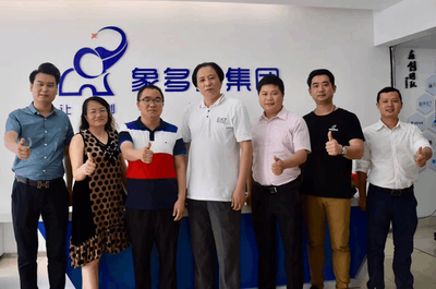 演员古丰老师莅临象多多集团考察,就IP经纪达成合作意向