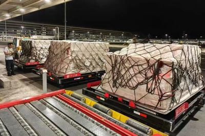 花湖机场首单鲜活水产品试航成功